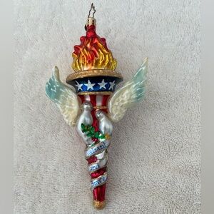 Christopher Radko: Valiant and Brave Christmas ornament. Signed by Bill Rhodes.